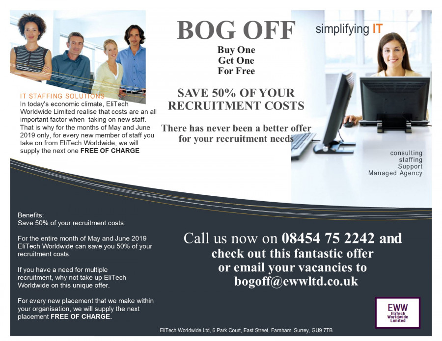 Save 50% of your current recruitment costs